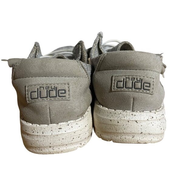 Hey Dude Wendy Comfort Shoes Womens Size 5 Stretch Cloud Gray - Picture 8 of 9